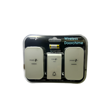 wireless door chime front view with LED and volume control